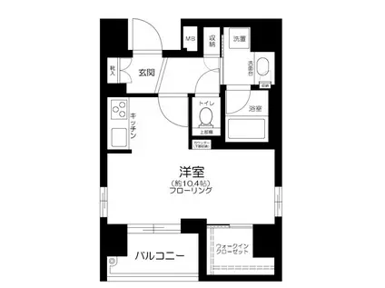 レヴィーナ東京八重洲通(ワンルーム/3階)の間取り写真