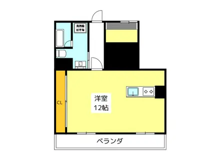 第57川崎ビル(ワンルーム/3階)の間取り写真