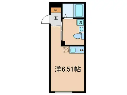 すすむテラス金町(ワンルーム/3階)の間取り写真