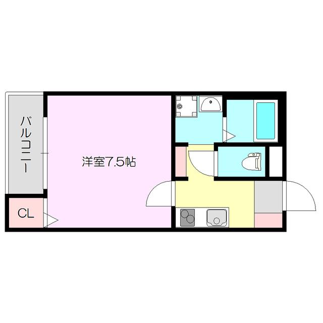 PREGNO456(1K/2階)の間取り写真