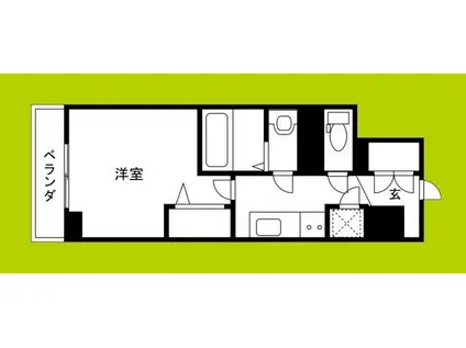 エスリード京橋グランツ(1K/4階)の間取り写真