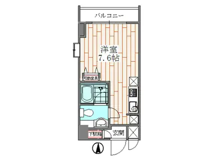 フェリーチェ2939(ワンルーム/6階)の間取り写真