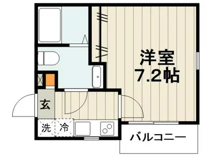 ルフレ ウェルストン(1K/2階)の間取り写真