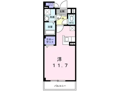 フィオーレ・Y(ワンルーム/3階)の間取り写真