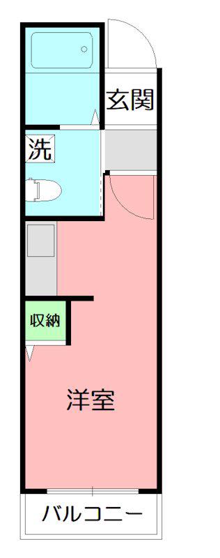 LIVE FLAT(1K/1階)の間取り写真