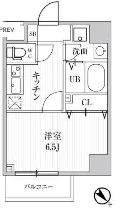 ALTERNA池袋イースト(1K/7階)の間取り写真