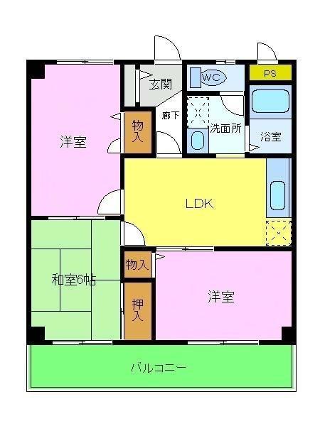 SELLEYS金剛(3DK/2階)の間取り写真