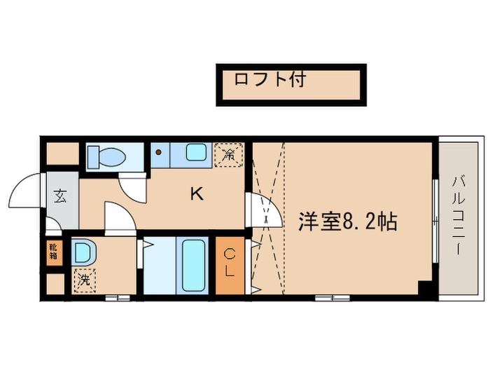 MNK-5(1K/10階)の間取り写真
