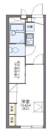 レオパレス沢野(1K/2階)の間取り写真