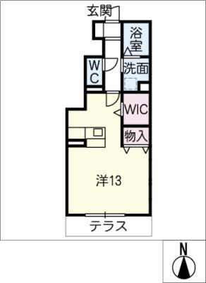 AMNOS KANAYA(ワンルーム/1階)の間取り写真
