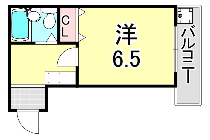 OLDKOBE(1K/3階)の間取り写真