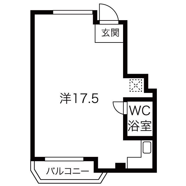 岡崎第2東海ビル(ワンルーム/2階)の間取り写真