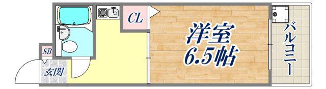 コンフォート南塚口PART1(1K/2階)の間取り写真