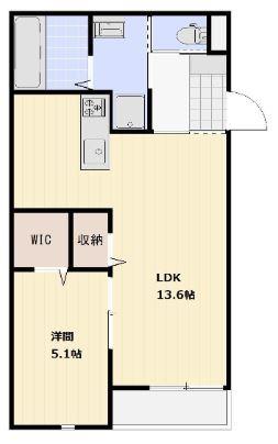 グランデール(1LDK/1階)の間取り写真