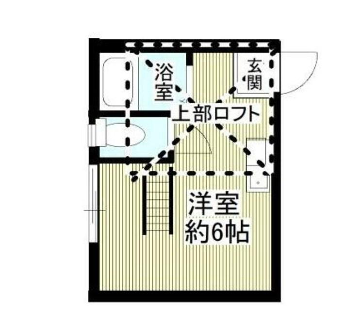 アーヴェル妙蓮寺(ワンルーム/2階)の間取り写真