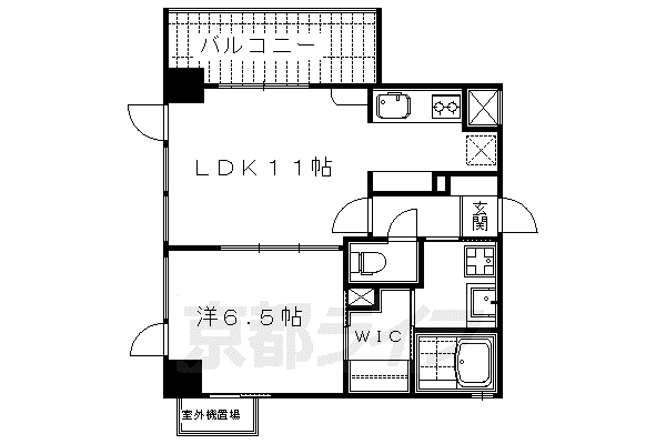 VENT LUXE(1LDK/5階)の間取り写真