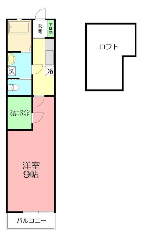 サクラ セラピア(1K/1階)の間取り写真