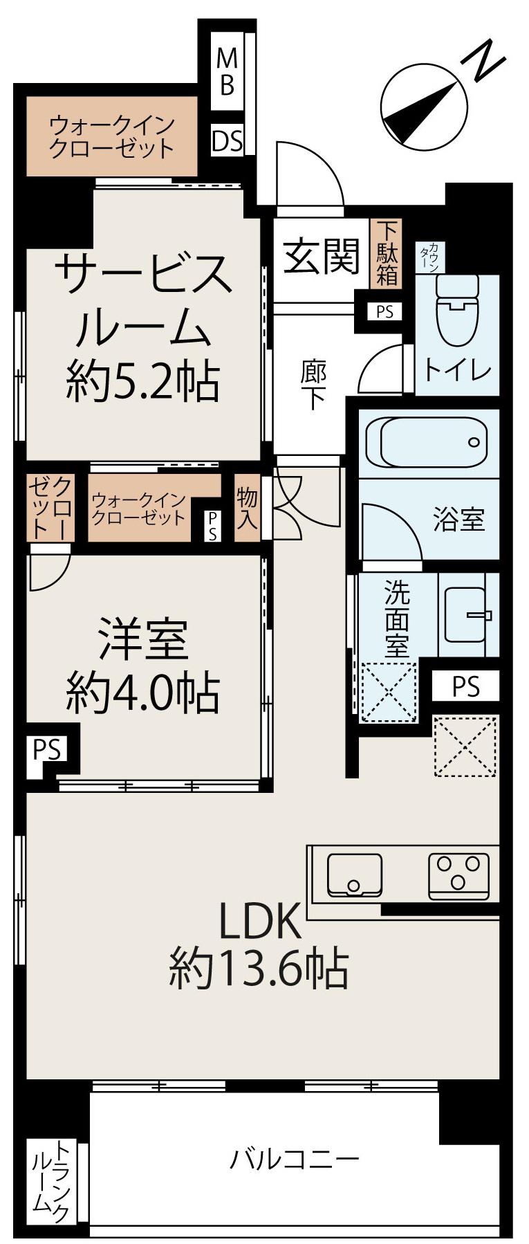 エクセレントシティ永福町駅前(1SLDK/2階)の間取り写真