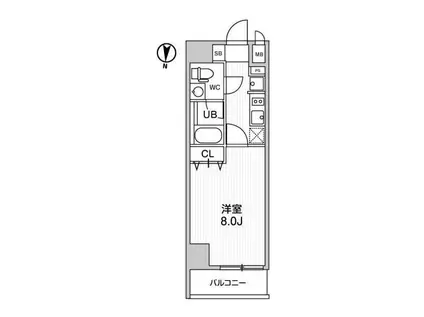 レオーネ南千住II(1K/7階)の間取り写真