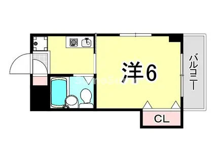 ジョリメゾン魚崎(1K/3階)の間取り写真