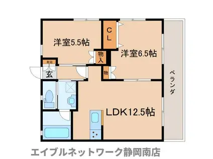レスコNAKADA(2LDK/1階)の間取り写真