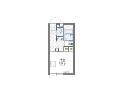 レオパレスK&A(1K/2階)の間取り写真