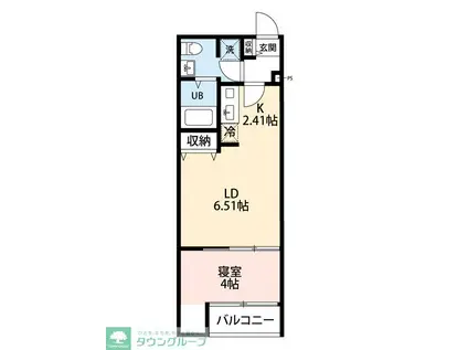 VAU HOUSE青葉の森(1LDK/2階)の間取り写真