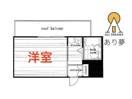 DAIKAN PLAZA横浜CITY(1K/7階)の間取り写真