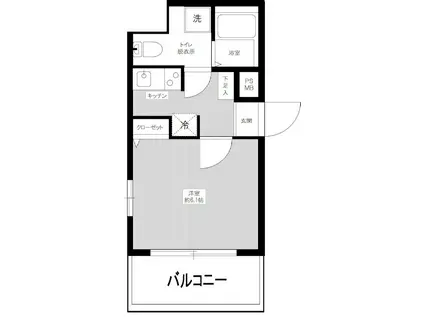 アゼスト本所吾妻橋(1K/6階)の間取り写真
