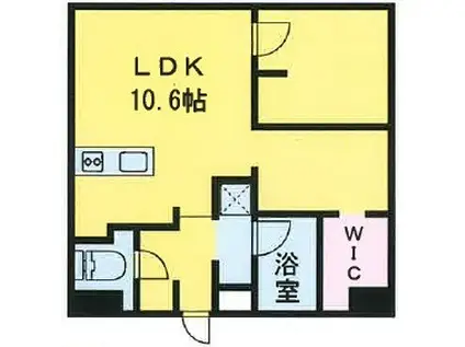 荒川区西尾久五丁目PJ(2LDK/9階)の間取り写真