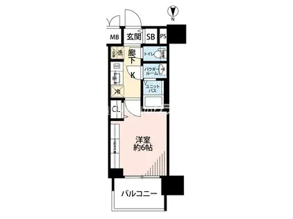 プレサンス大正エミナンス(1K/3階)の間取り写真