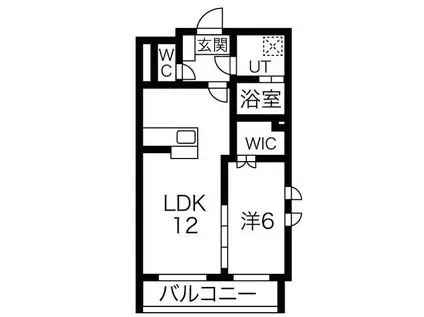 グリーン ガーデン(1LDK/3階)の間取り写真