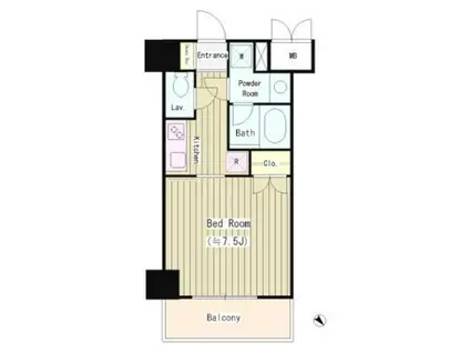 グレースヴィラ御茶ノ水(1K/5階)の間取り写真