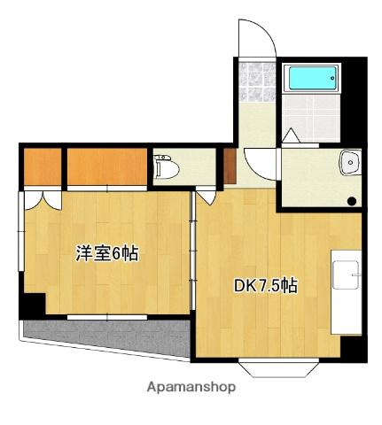 サニーハイツ(1DK/3階)の間取り写真