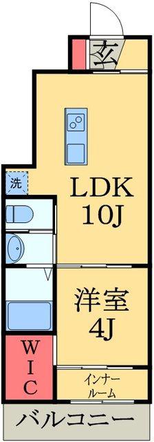 クレストⅤ(1LDK/1階)の間取り写真
