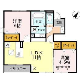 サヌールレギャンヌサドゥア ヌサドゥア(2LDK/1階)の間取り写真