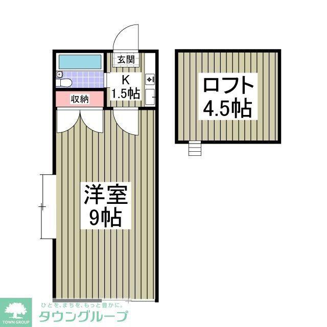 アネモネ(1K/2階)の間取り写真