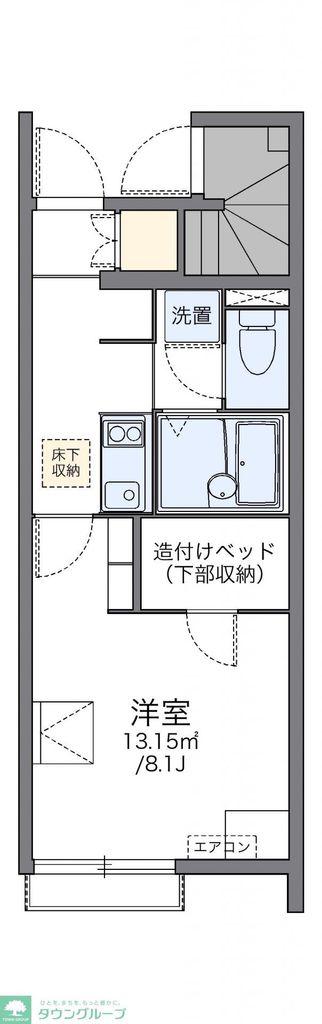 レオネクストセレンディップ川島(1K/1階)の間取り写真