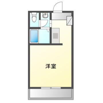 メゾン別府(ワンルーム/3階)の間取り写真