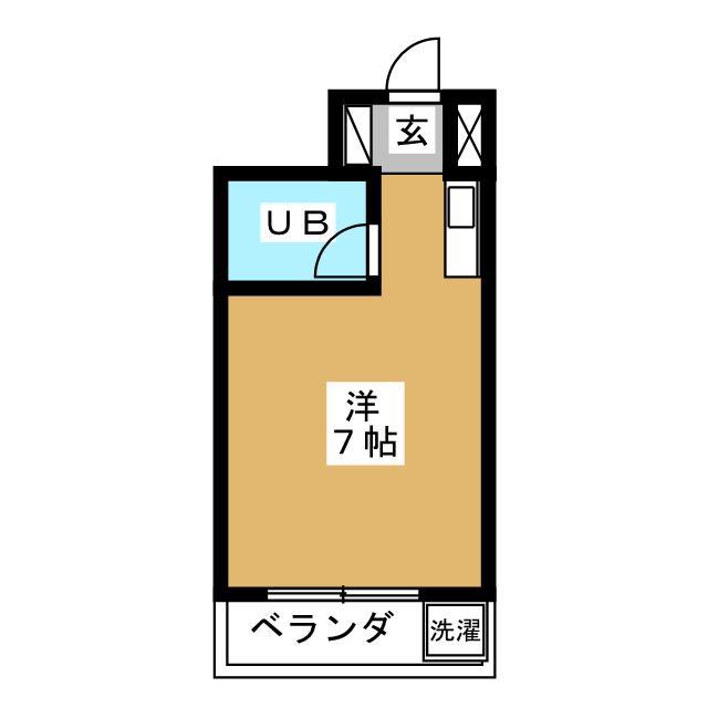ウエスト北小岩(ワンルーム/5階)の間取り写真