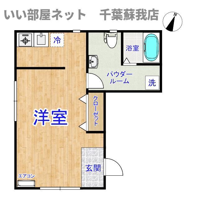 IZUMI03(ワンルーム/2階)の間取り写真