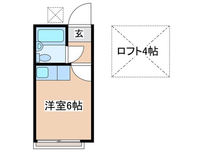 サンエール赤羽(ワンルーム/1階)の間取り写真