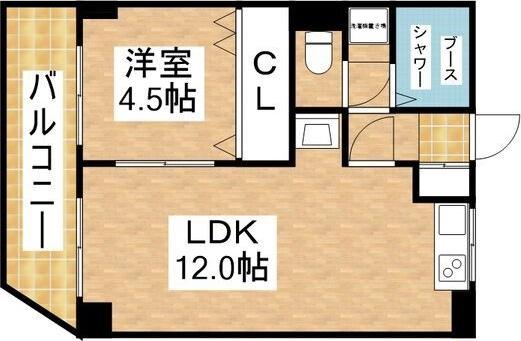 SAKURA檀渓(1LDK/1階)の間取り写真