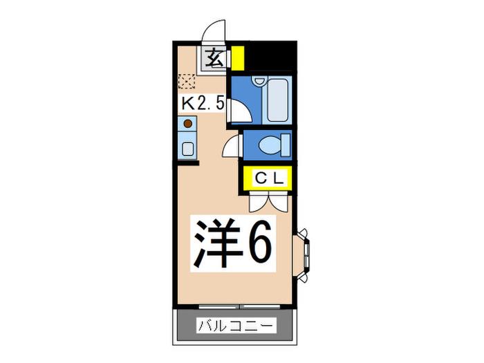 京急本線 金沢八景駅 徒歩12分 3階建 築34年(1K/2階)の間取り写真
