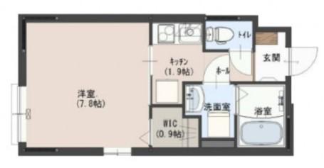 ユアメゾン宇品西(1K/1階)の間取り写真