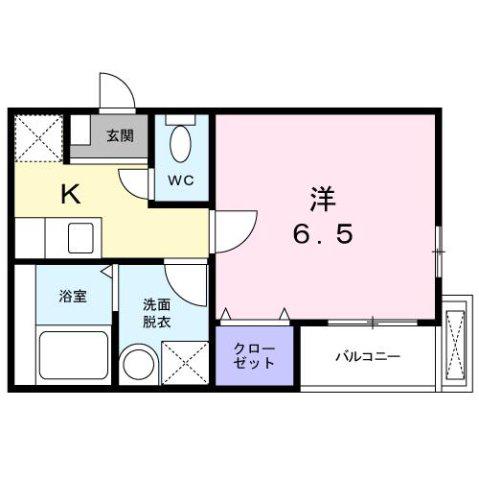 パール メゾン(1K/2階)の間取り写真