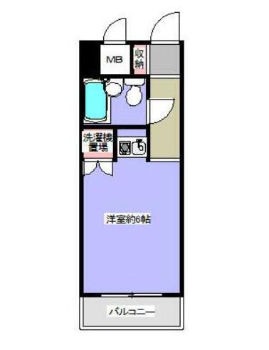 ダイアパレス淵野辺III(ワンルーム/4階)の間取り写真