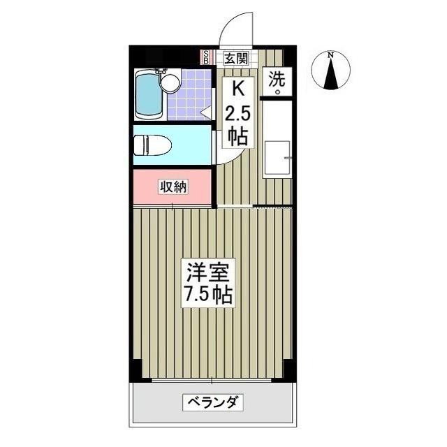 MESON FRITS メゾンフリッツ (1K/1階)の間取り写真