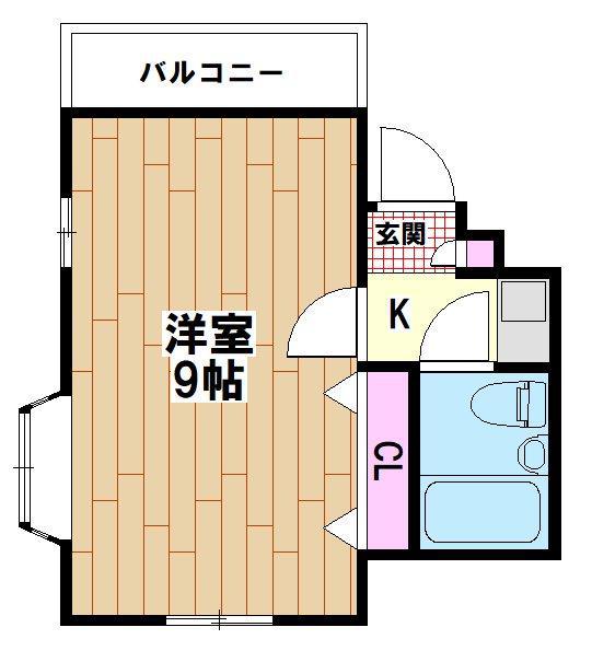 メゾンドリッツ(1K/2階)の間取り写真