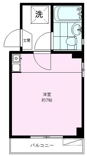 ペアフラリッシュ(1K/2階)の間取り写真